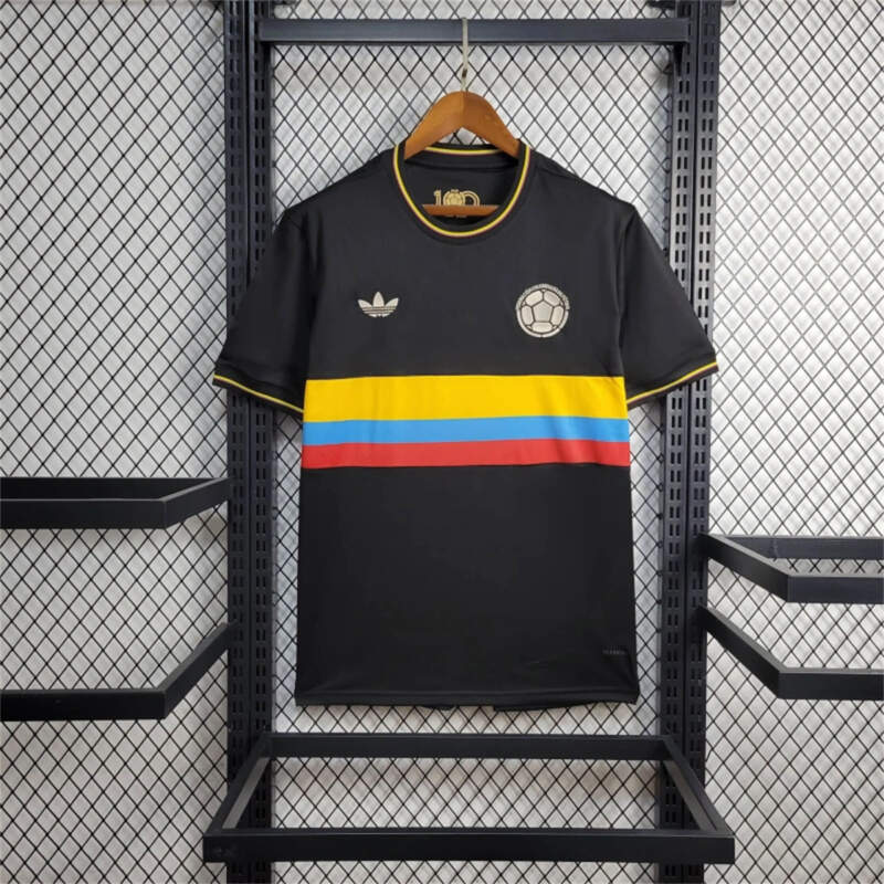 Camiseta Colombia 100 Años Negra Hombre