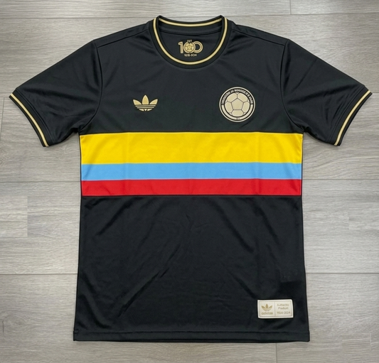 Camiseta Colombia 100 Años Negra Hombre